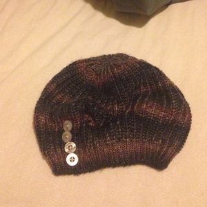 Purple and Black Sparkly Beret