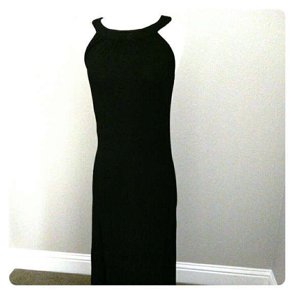 Black maxi dress