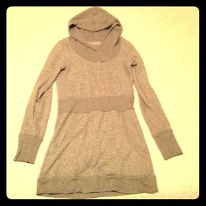 Hooded sweatshirt tunic
