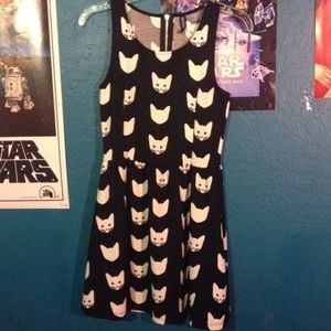 H&M cute cat print dress