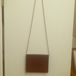 Black crossbody wallet chain link purse