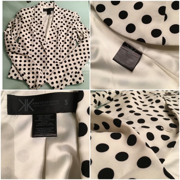 Kardashian Kollection Women's Pokadot Jacket - Picture 3 of 4