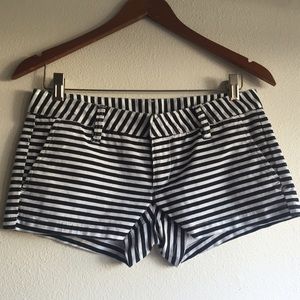 Hurley Black & White Striped Shorts