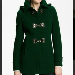 Calvin Klein Toggle Coat Green SZ 6