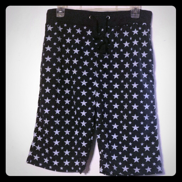 Blue and white star shorts