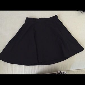 A-Line Black Skater Skirt