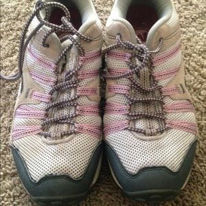 Beautiful Gray and Lavendar Athletic Shoes
