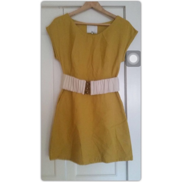 EUC 3.1 Phillip Lim Mustard Yellow Belted Dress XS