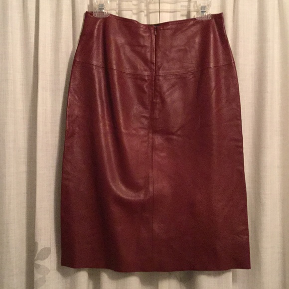 Burberry Leather Skirt