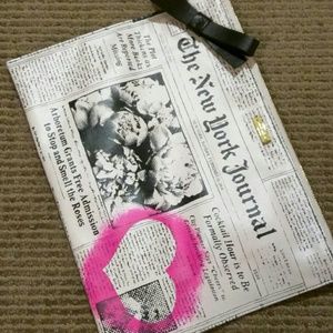 Kate Spade Wall Street Journal newspaper clutch