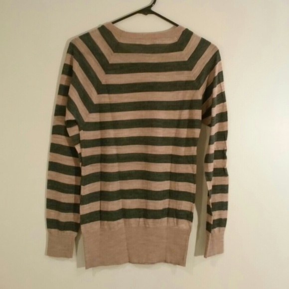 New LOFT Sheer Striped Top XS - Picture 2 of 3