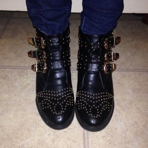Studded booties