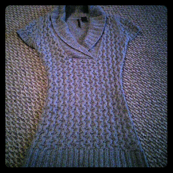 Heart n crush Gray Cable Knit Sweater Dress