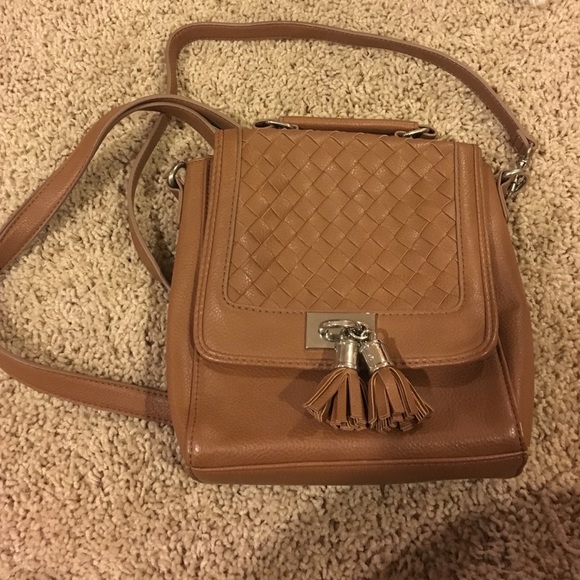 Dark Tan crossbody tassle bag