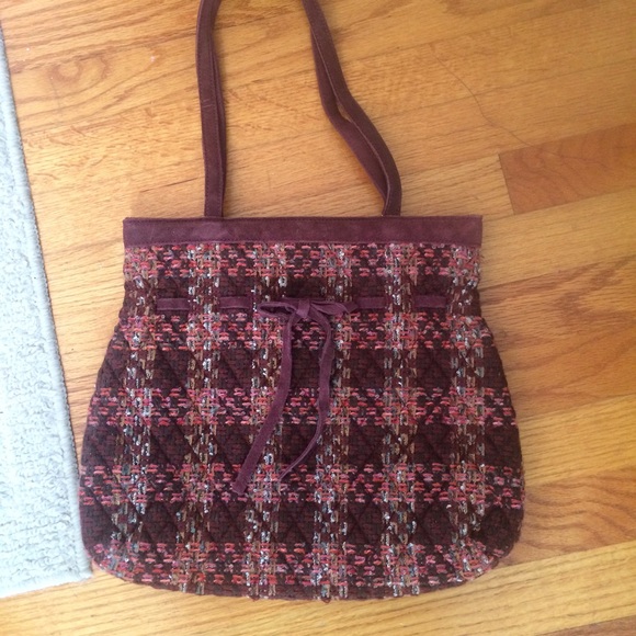 NWOT Vera Bradley textured/suede hobo purse