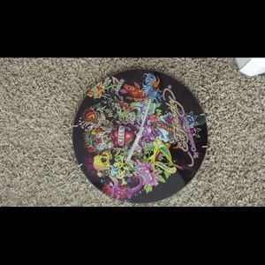 Ed hardy decorative analog wall clock