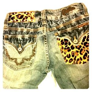 Miss me leopard denim!