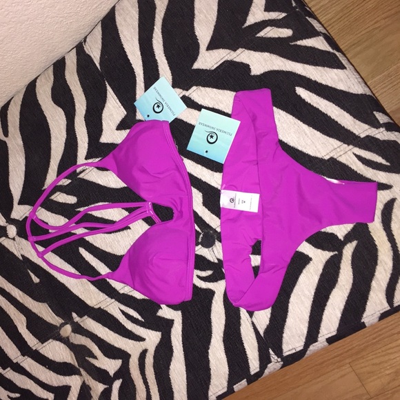Plumeria swimwear trouble in paradise bikini