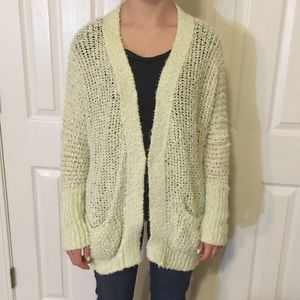 Free People- oversize knit sweater, pastel color