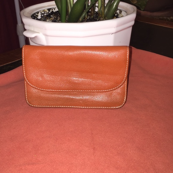 Orange wallet/clutch