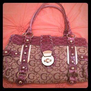 Purple classy guess bag
