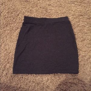 Grey mini skirt