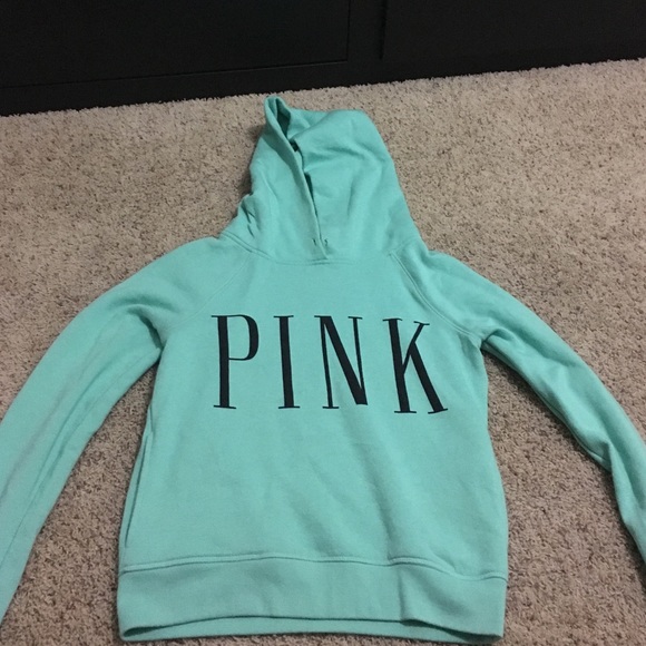 teal green sweatshirt