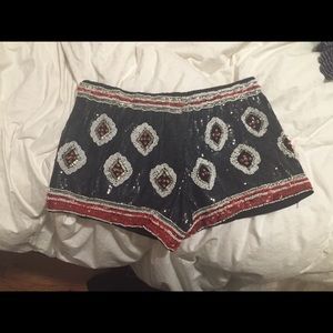 Zara Sequined Shorts