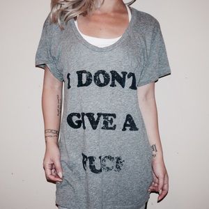 Urban Outfitters Tops - URBAN OUTFITTERS "I DON'T GIVE A F***" DEEP V TEE Urban Outfitters Tops - URBAN OUTFITTERS "I DON'T GIVE A F***" DEEP V TEE