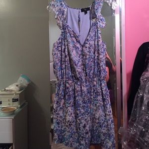 Really cute blue printed summer dress