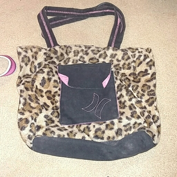Hurley leopard purse