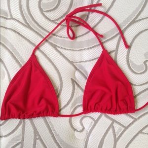 Red string bikini