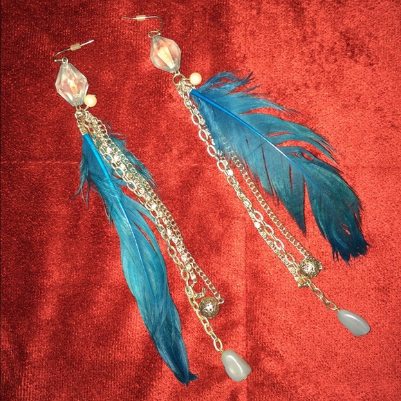 Feather earrings