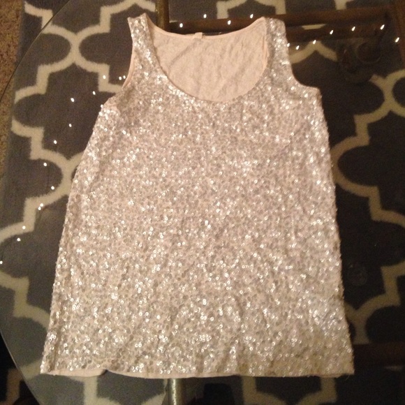 J. Crew Drapey Sequin Tank
