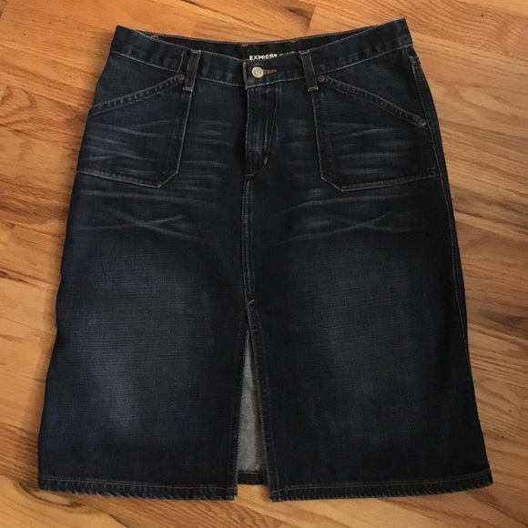 Express Dresses & Skirts - Express denim skirt