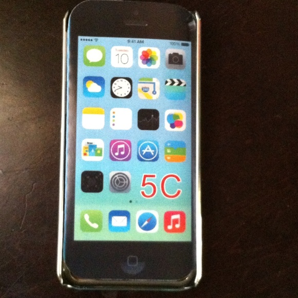 Glittery light pink butterfly iPhone 5c case - Picture 4 of 4