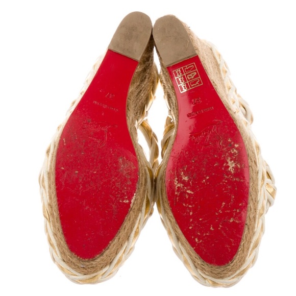 SOLD❤️ Christian Louboutin Wedges - Picture 3 of 4