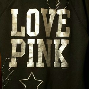 Pink victoria secret hoodie