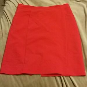 Red above the knee skirt H&M