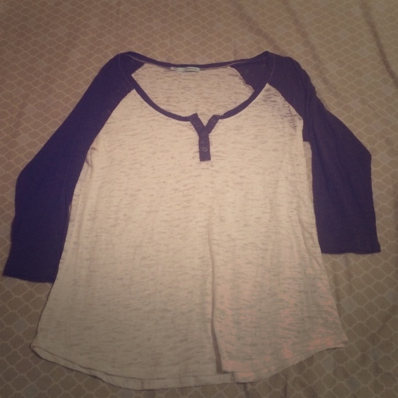 White and blue top.