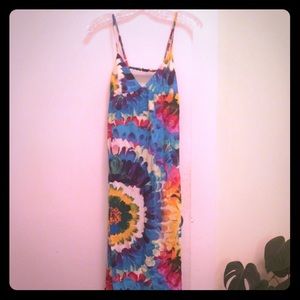 Fun maxi dress with open back