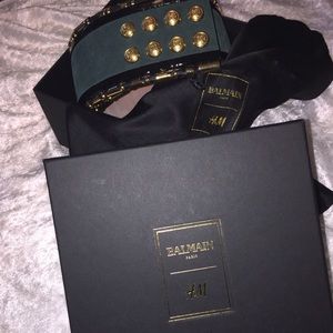 BALMAIN H&M Green Belt M/L