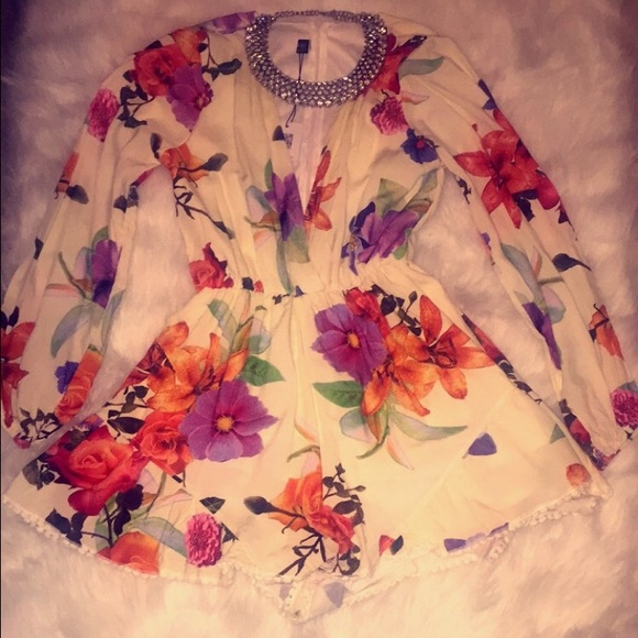 Small floral romper