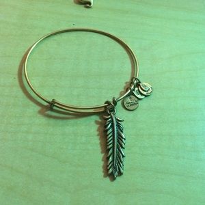 Feather Alex and Ani bracelet