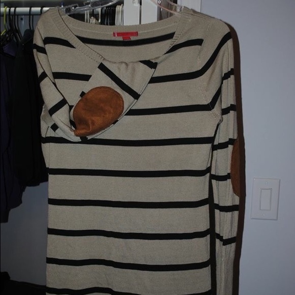 Sweater Dress with Patch Elbows
