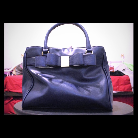 Blue Bow Bag