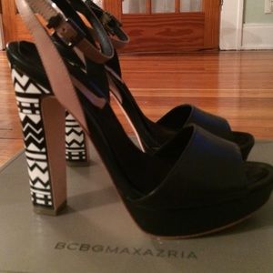 BCBG platform heels
