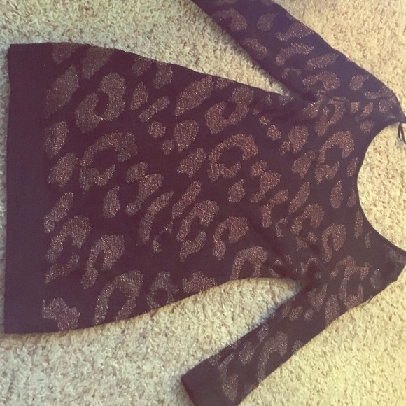 Leopard sweater long size m