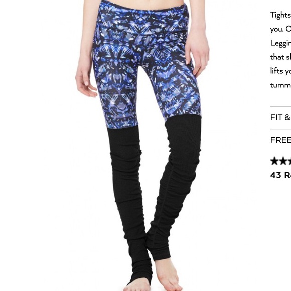 Alo Pants - Aló Goddess Leggings sz small nwt