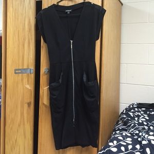 Bebe midi black dress